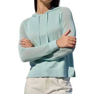 NEW STITCH & NEEDLE layla raglan hoodie sweater in pool